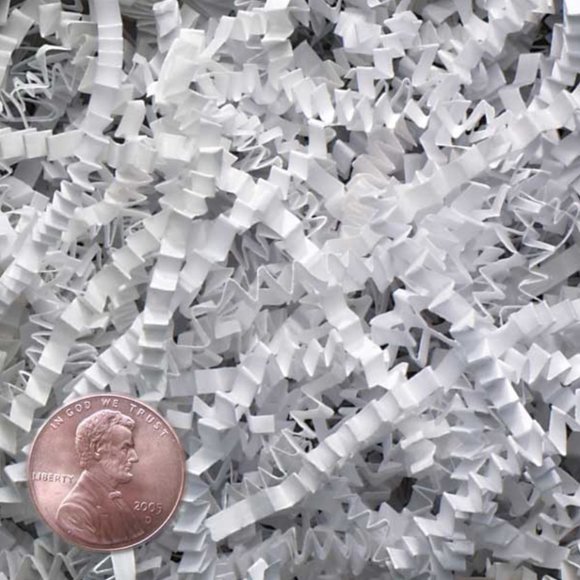 ⭐️ $10 -  CRINKLE CUT FILLER PAPER CRIMPED SHRED - SOLID WHITE - 1 LB - Picture 2 of 3